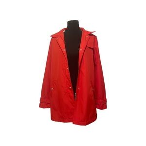 NWOT Weatherproof Red Rain Coat (L)